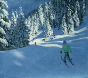 Frischer Schnee, Morzine, Frankreich